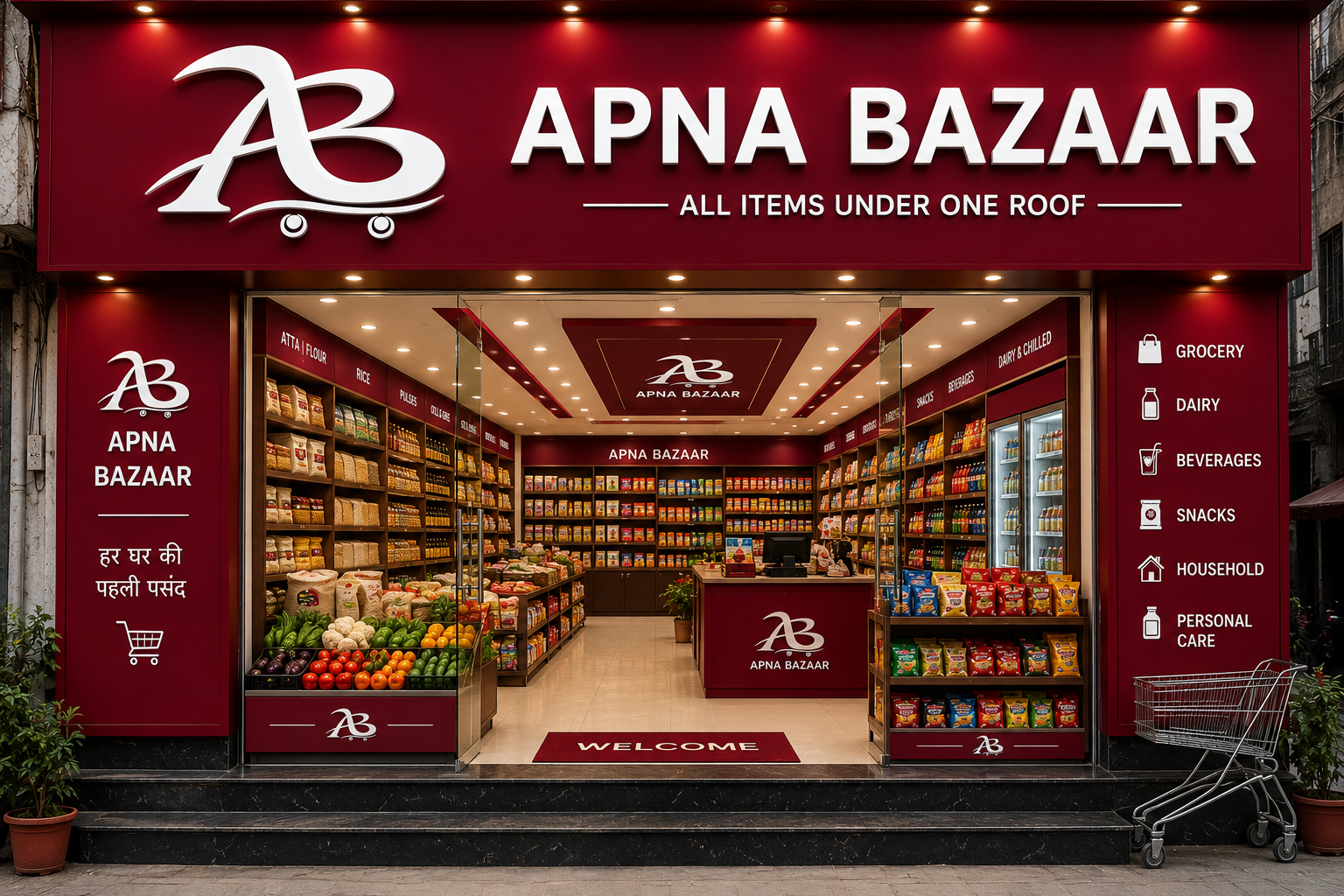 Apna Bazaar Branding